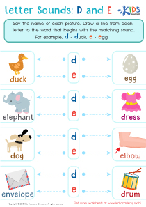 Letter Sounds Worksheets: Free Alphabet Sounds PDF Worksheets